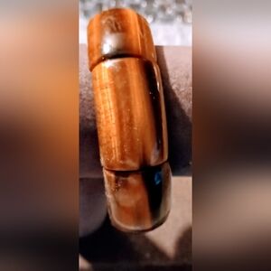 Vintage Tiger eye gemstone design pattern bracelet.